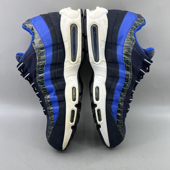 Nike Air Max 95 Premium Running Shoes Men Size 13 Blue White Comfort Sneakers - Picture 6 of 9